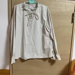 GU ストライプ 長袖シャツ 231-345501