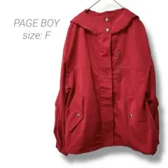 【ページボーイ】PAGE BOY✨良品✨フード付マウンテンパーカー ミリタリー