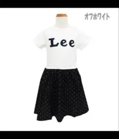 Lee オフホワイト ドット柄ワンピース　ストンプスタンプ