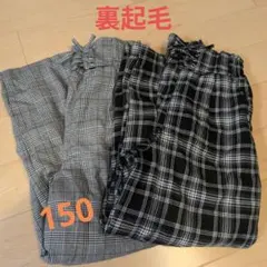 チェック柄ワイドパンツ（黒と白）