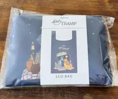 ディズニー　わんわん物語　 エコバッグ　レディ　トランプ　ネイビー　ショッピング