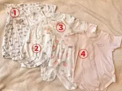 夏用 ロンパース4点セット サイズ60～70