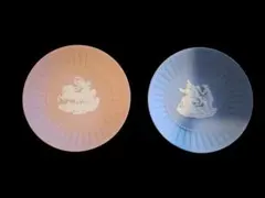 【未使用】ウェッジウッド　ジャスパー　ピンク&ペールブルー ミニプレートセットのサムネイル