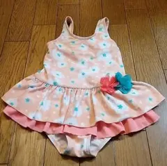 女児用　花柄フリルワンピース水着