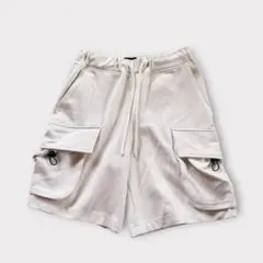 H&M カ－ゴ ショ－ト パンツ ホワイト XS メンズ ハ－フ パンツ 白のサムネイル