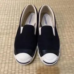 美品　CONVERSE ジャックパーセル　スリッポン　ブラック　27cm