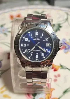 【ジャンク品】ALBA メンズ腕時計 クォーツ 10BAR 稼働品のサムネイル