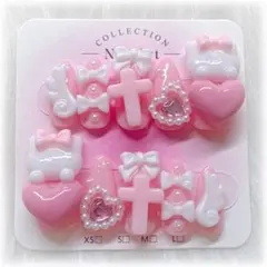 ネイルチップ 地雷系 量産型 ねこ ハート かわいい