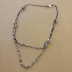 2連チェーンパールネックレス ブライダル