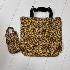 ハローキティ エコバッグ レオパード柄 ヒョウ柄 トートバッグ サンリオ レア