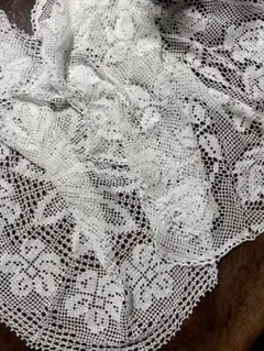 手編みレース　2枚セット　マット
