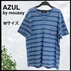 (B-81) AZUL by moussy メンズ 半袖 Tシャツ ボーダー M