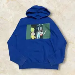 リックアンドモーティスウェット Rick and Morty US古着 パーカー