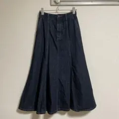 GU デニム マーメイド スカート ネイビー インディゴ ジーユー Sサイズ