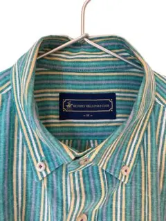 Beverly Hills Polo Club 長袖シャツ M ストライプ 春夏のサムネイル