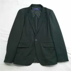 ナノ・ユニバース ダメリーノ テーラードジャケット ブラック系 メンズ L