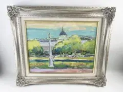 上橋 薫 洋画家 画伯 「樹下早春」鳴海製陶 陶板画 - メルカリ