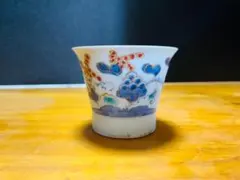 古伊万里　染付桧垣文向付　蕎麦猪口　初期手　江戸中期　酒器　古器を楽しむ　白濁 2026年最新】古伊万里 お猪口の人気アイテム - メルカリ