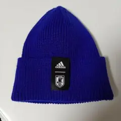 日本代表　adidas JFA ニット帽 ブルー