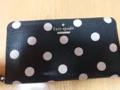 美品☆kate spade ドット柄 長財布