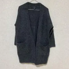 FOREVER21 ロングカーディガン ダークグレー S