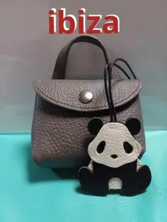 IBIZA 花飾り付き小型バッグ　バッグチャーム　イビサ　マスコット IBIZA 花飾り付き小型バッグ バッグチャーム イビサ マスコット IBIZA