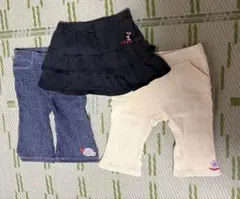 ミキハウス　MIKI HOUSE ボトムス　3点セット　90cm 女の子