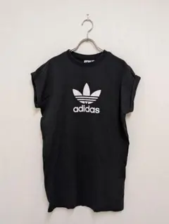 adidas トレフォイル 半袖Tシャツ ブラック アジアMのサムネイル