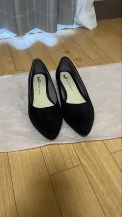 パンプス ローヒール ブラックのサムネイル