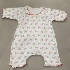 コンビミニ花柄ロンパース 50〜60サイズ