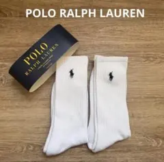 POLO ラルフローレン ソックス　靴下　2足　ホワイト　米国購入　新品