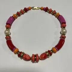 【希少】ヴィンテージ コスチュームネックレス ニューヨーク購入品 （大ぶり）