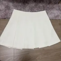 ジェネラルアイデア プリーツミニスカート ホワイト