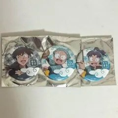 忍たま乱太郎×タワーレコードカフェ 缶バッジ 土井半助、乱太郎、きり丸