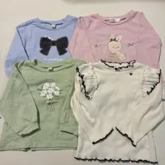 SLAP SLIPほか 長袖 4点セット 80cm 女の子 まとめ売り 保育園着