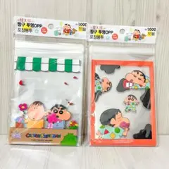 韓国ダイソー　クレヨンしんちゃん　OPP セット
