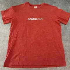 adidas アディダス　古着　半袖Tシャツ　オレンジ　橙　adidasネオのサムネイル