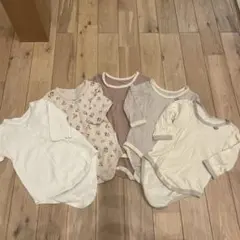 長袖ロンパース　肌着　80サイズ　5枚セット