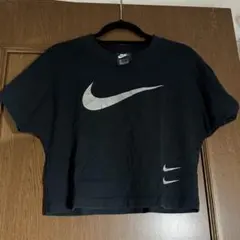 NIKE クロップドTシャツ XL 黒