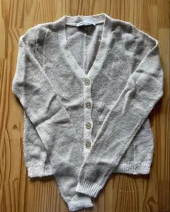 ZARA ライトベージュ カーディガン XS