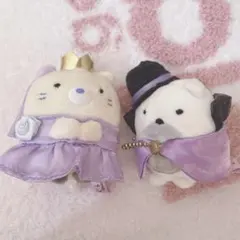 すみっコぐらし　てのりぬいぐるみ　しろくま　ねこ