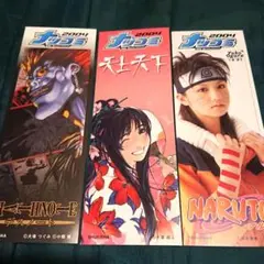ナツコミ 2004 しおり 3枚 DEATH NOTE 天上天下 NARUTO