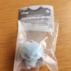 ディズニー　ふわふわフロッキードール　スティッチ　ガチャガチャ