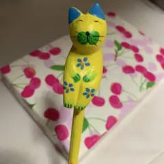木彫り★猫の飾り★