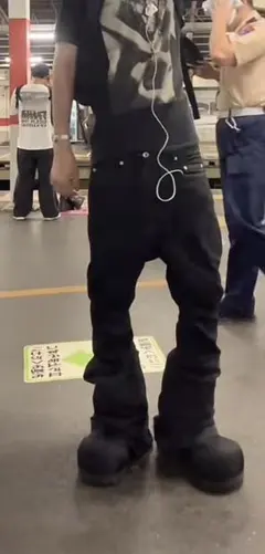 ブラック フレアパンツ archive swag - メルカリ