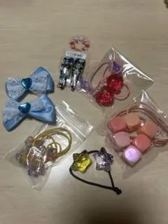 キッズ　ヘアゴム　ヘアピンセット