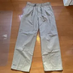 【GU】チノツータックバギースラックス+EX(丈長め80.cm)