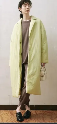 ガリャルダガランテ　パデットオーバーロングコート　新品　黄色