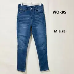 WORKS ワークス　デニム　M スキニー　カジュアル　ストレッチ