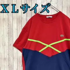 古着　プリントTシャツ　夏服　ビッグロゴ　ラコステ　おしゃれ　人気　アメカジ